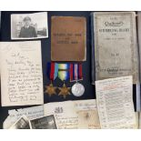 WW2 Atlantic Group with Original documents to an Officer in the Royal Naval Volunteer Reserve plus