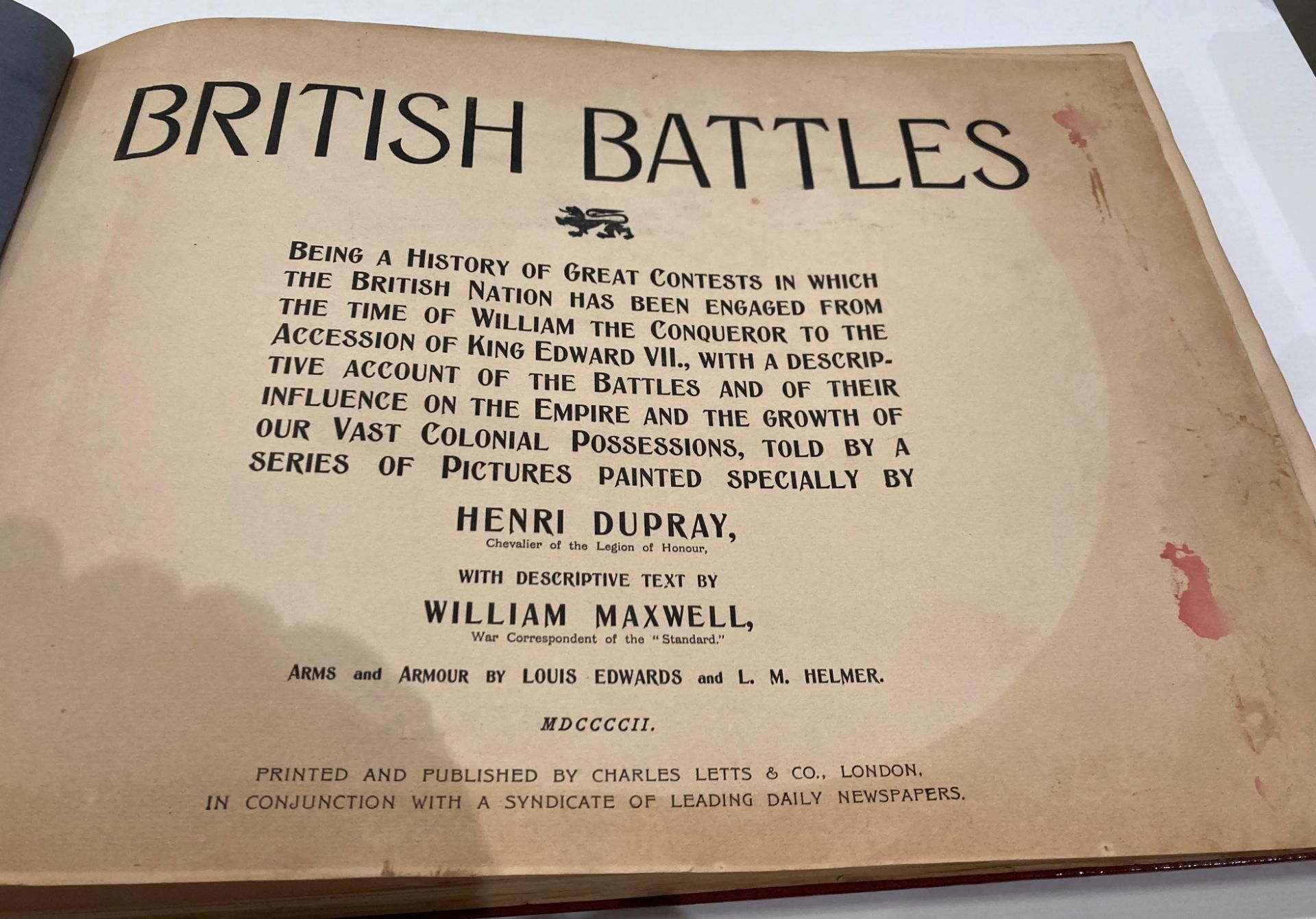Two militaria books - British Battles Part 7 (published 1902) and Alastair Massie 'A Most Desperate - Bild 2 aus 6