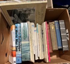 Contents to box - 22 books and magazines - naval related - Alan Raven & John Roberts 'British