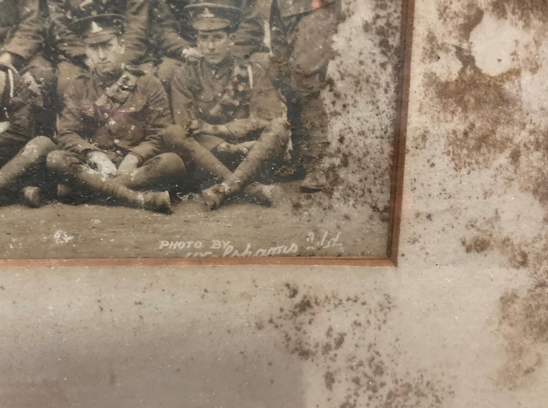 A framed First World War photograph of the 193rd (Ashton-under-Lyne) Heavy Battery RGA, - Image 3 of 4