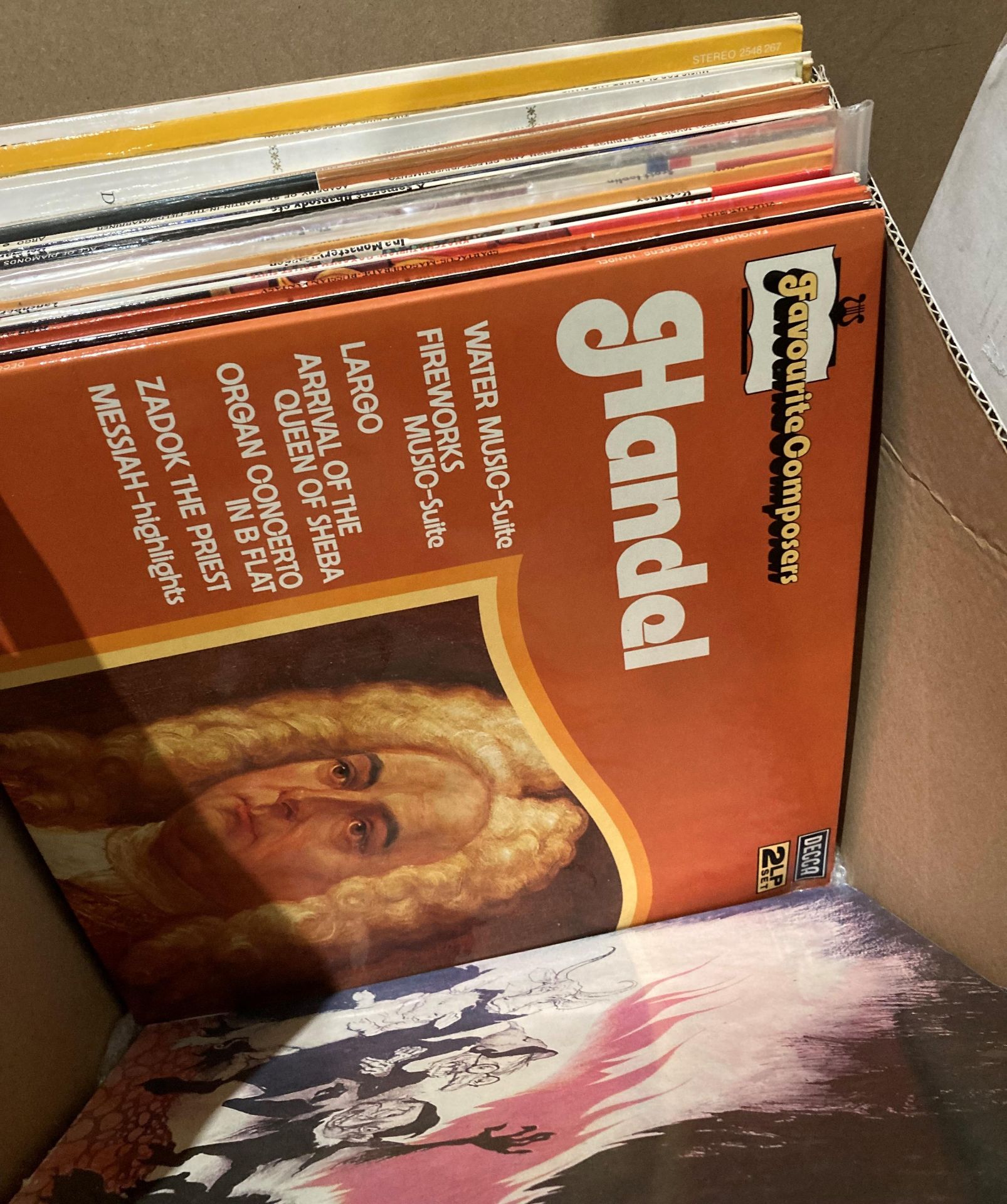 Contents to two boxes - approximately 47 LPs, plus 8 box-sets of mainly classical music - Mozart, - Image 5 of 6