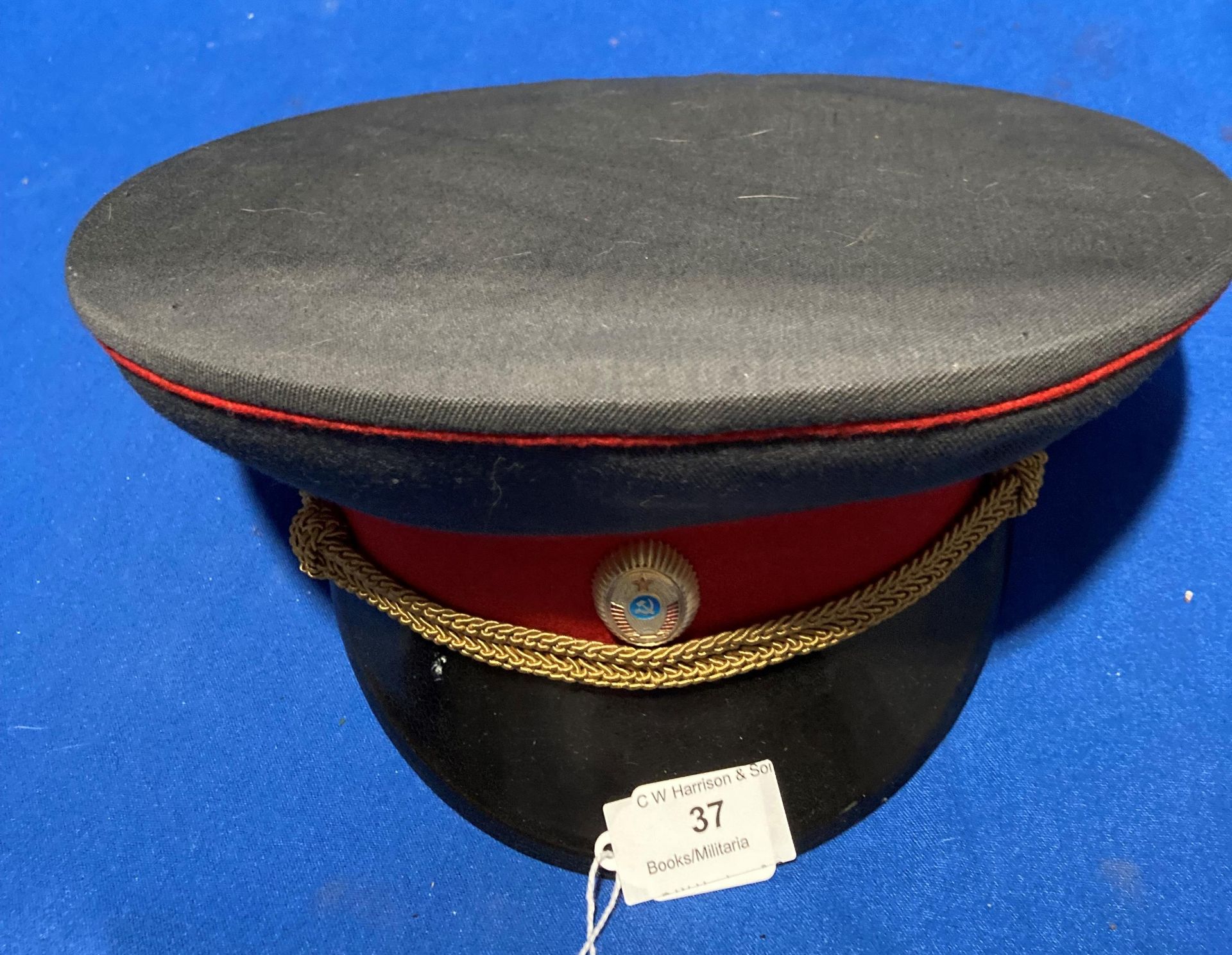 A Russian Police peaked cap, circa 1990s,