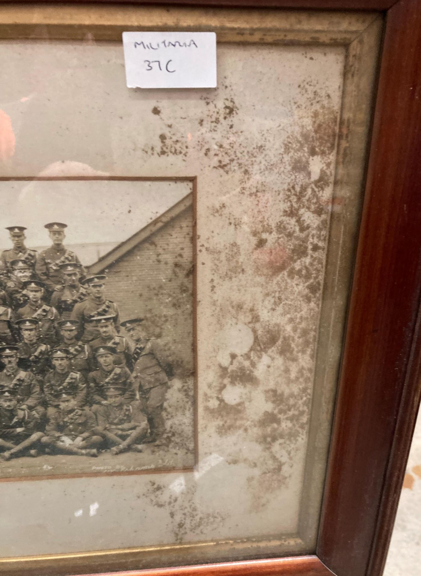 A framed First World War photograph of the 193rd (Ashton-under-Lyne) Heavy Battery RGA, - Image 4 of 4
