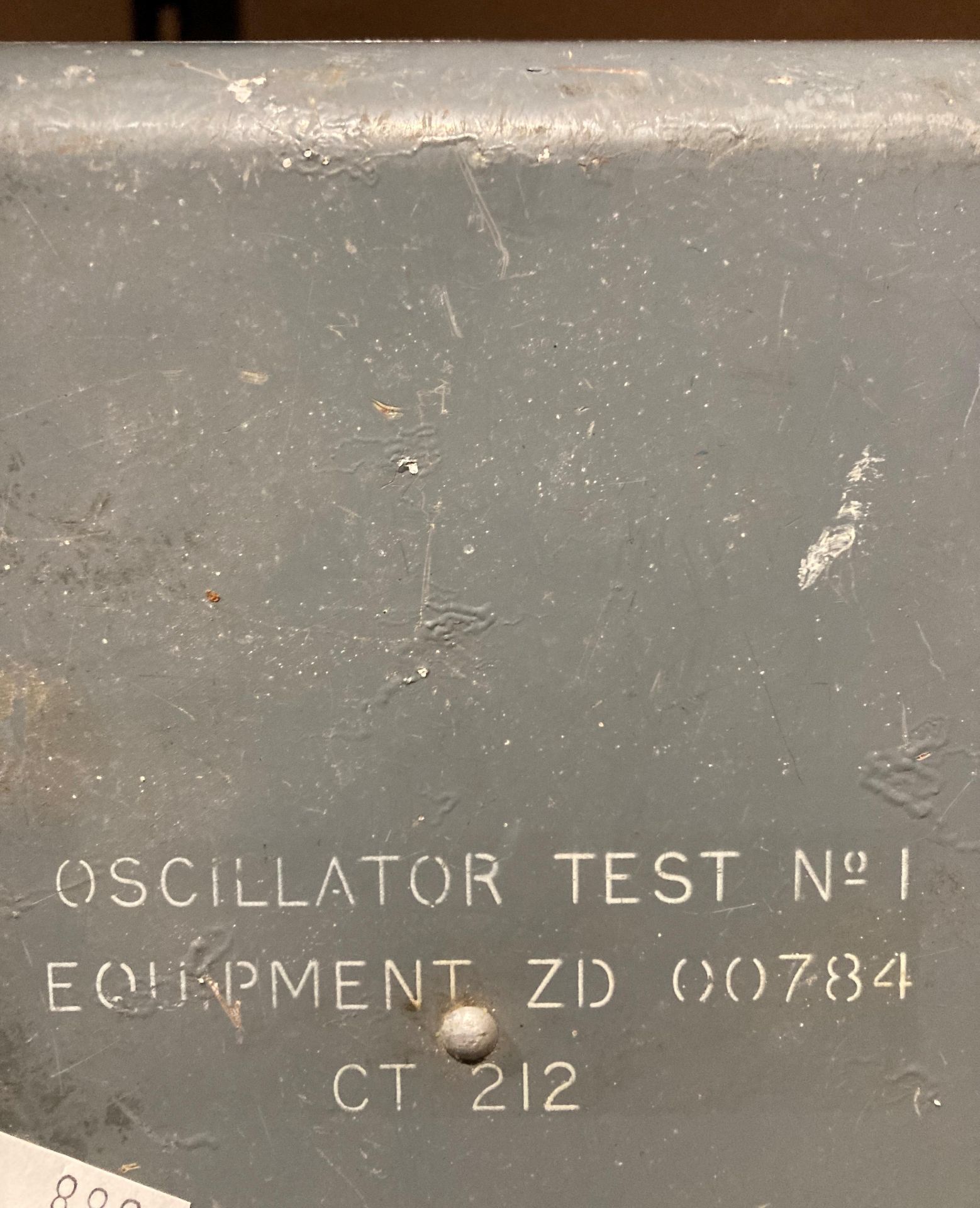 Oscillator Test No 1 Equipment ZD 00784 CT 212 serial no: 869 in grey metal case and a brown bag of - Image 2 of 3