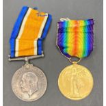 Two First World War medals - War and Victory Medals complete with ribbons to 980462.