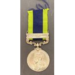 India General Service Medal 1908-1935 with clasp North West Frontier 1935 and ribbon to 2979269 Pte