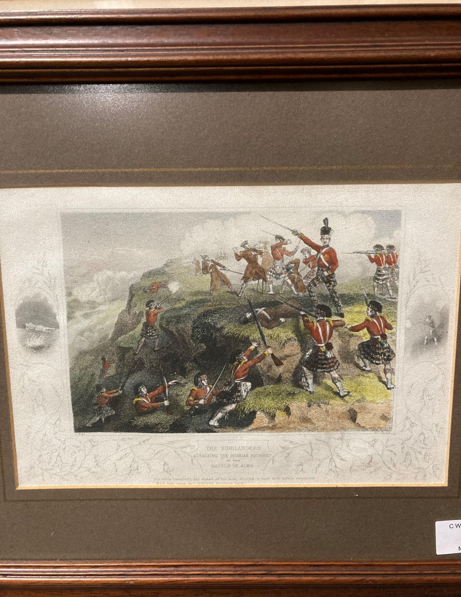 3 x framed original prints relating to the Black Watch 42nd Royal Highlanders in the Crimean War. 1. - Bild 4 aus 8