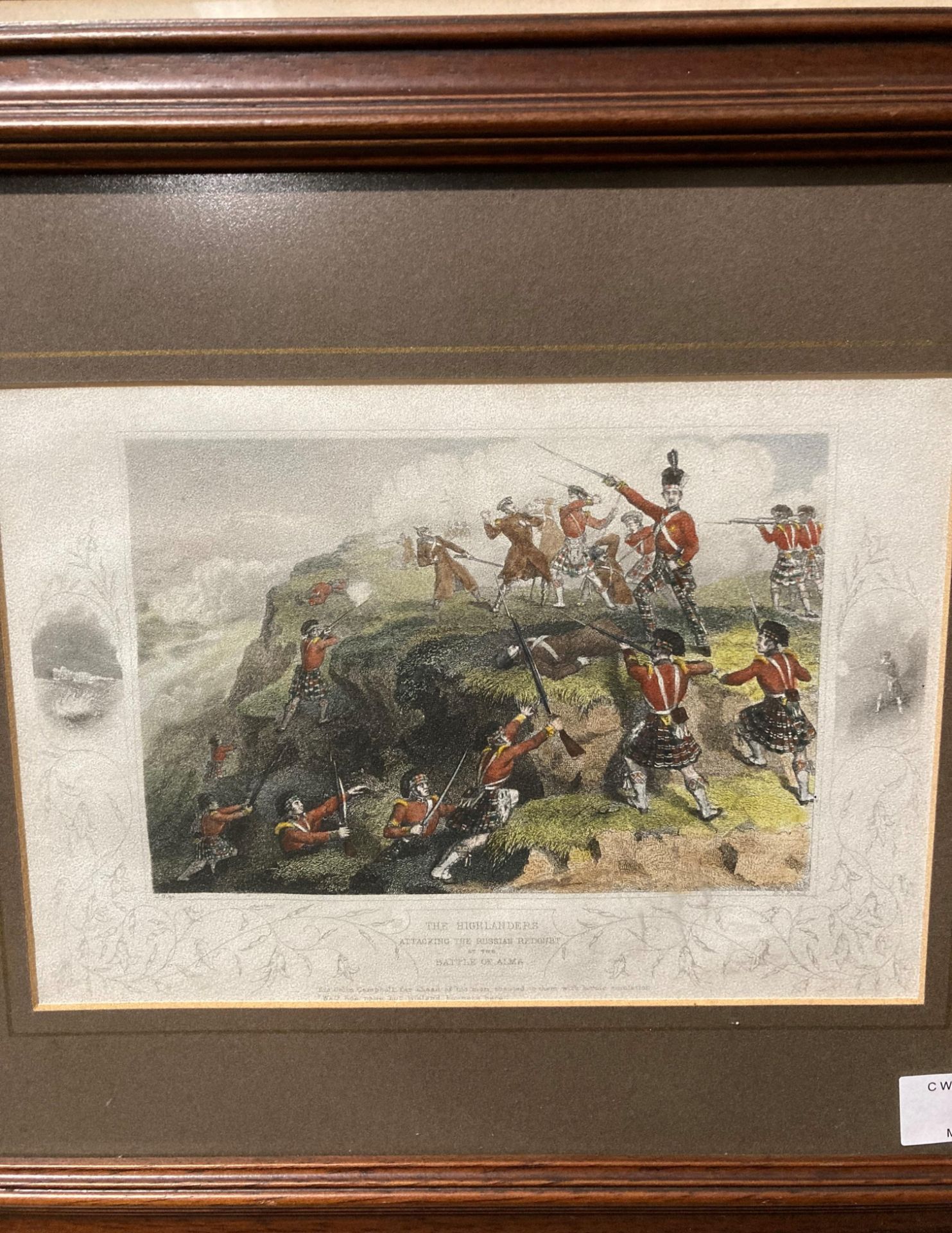 3 x framed original prints relating to the Black Watch 42nd Royal Highlanders in the Crimean War. 1. - Image 4 of 8