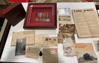 A set of four Second World War medals in case - Defence Medal War,