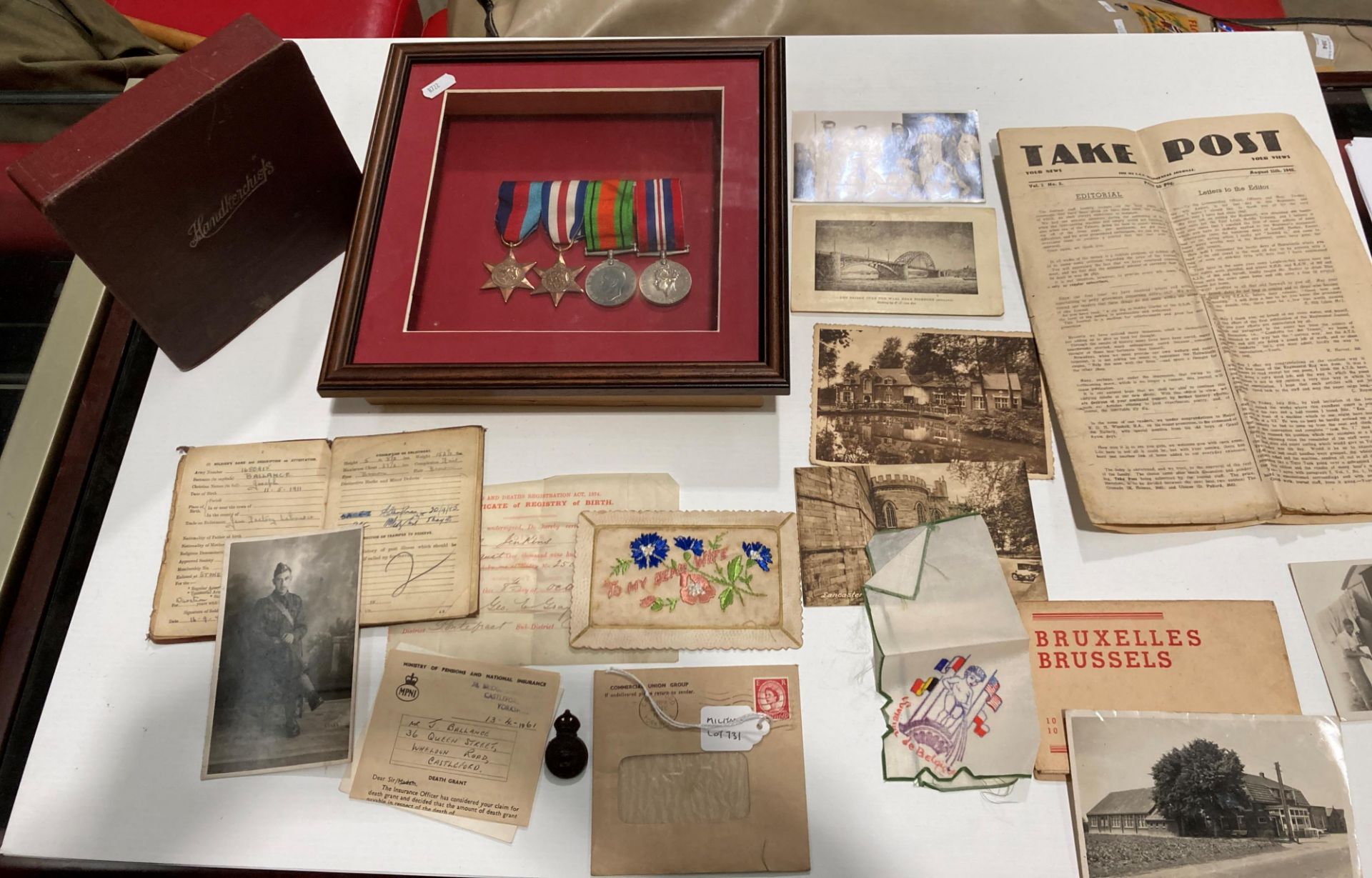 A set of four Second World War medals in case - Defence Medal War,