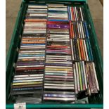 Contact to crate - approximately 130 assorted music CDs including artists - David Bowie, Corrs,