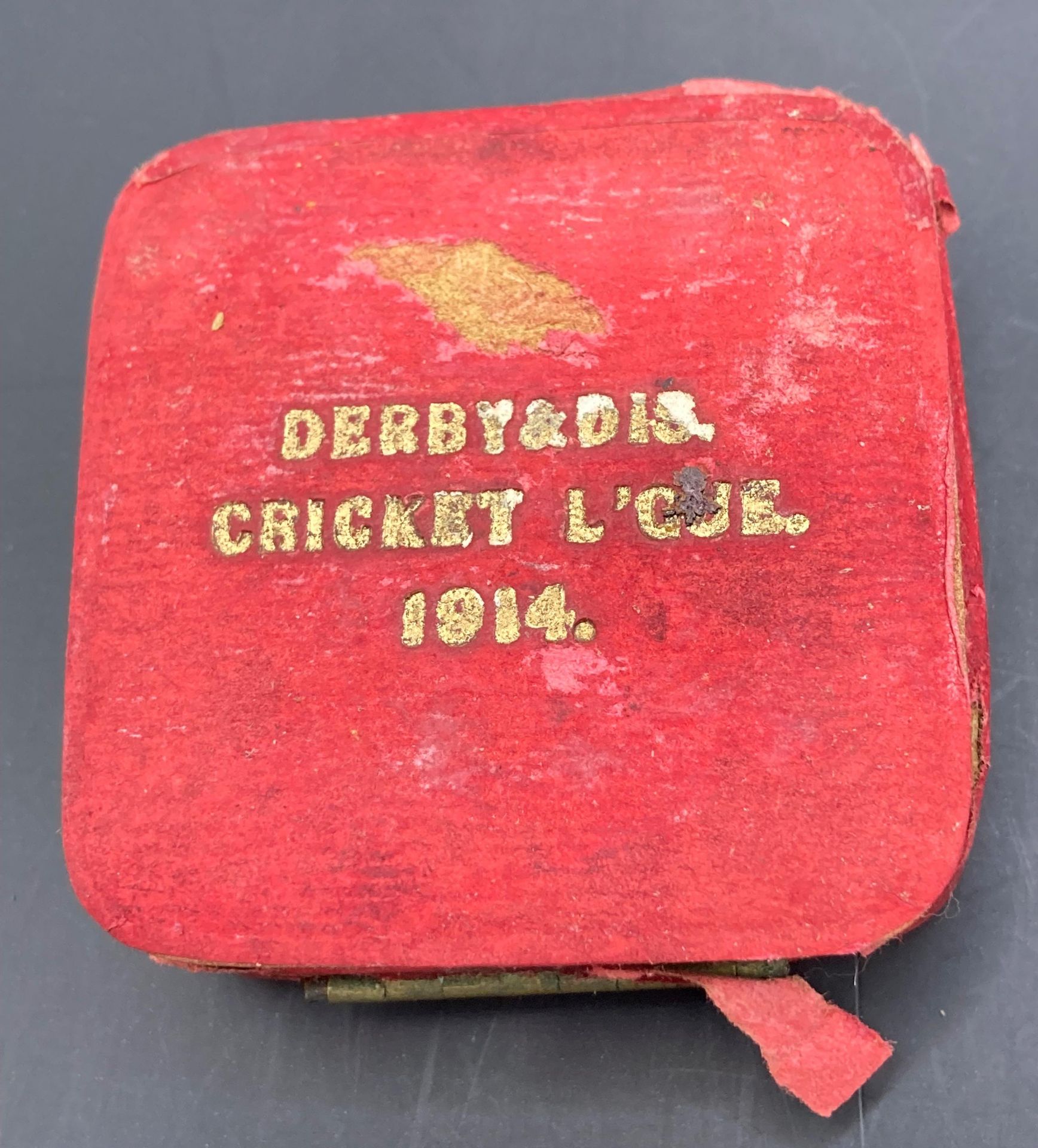 Sir Henry Fowler interest - a 9ct gold medal with red enamel badge Derby and District Cricket - Image 5 of 6