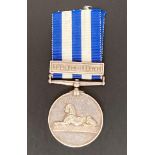 Egypt 1884 Medal with clasp The Nile 1884-85 and ribbon named to 873 Pte D Young Cam'n Highs