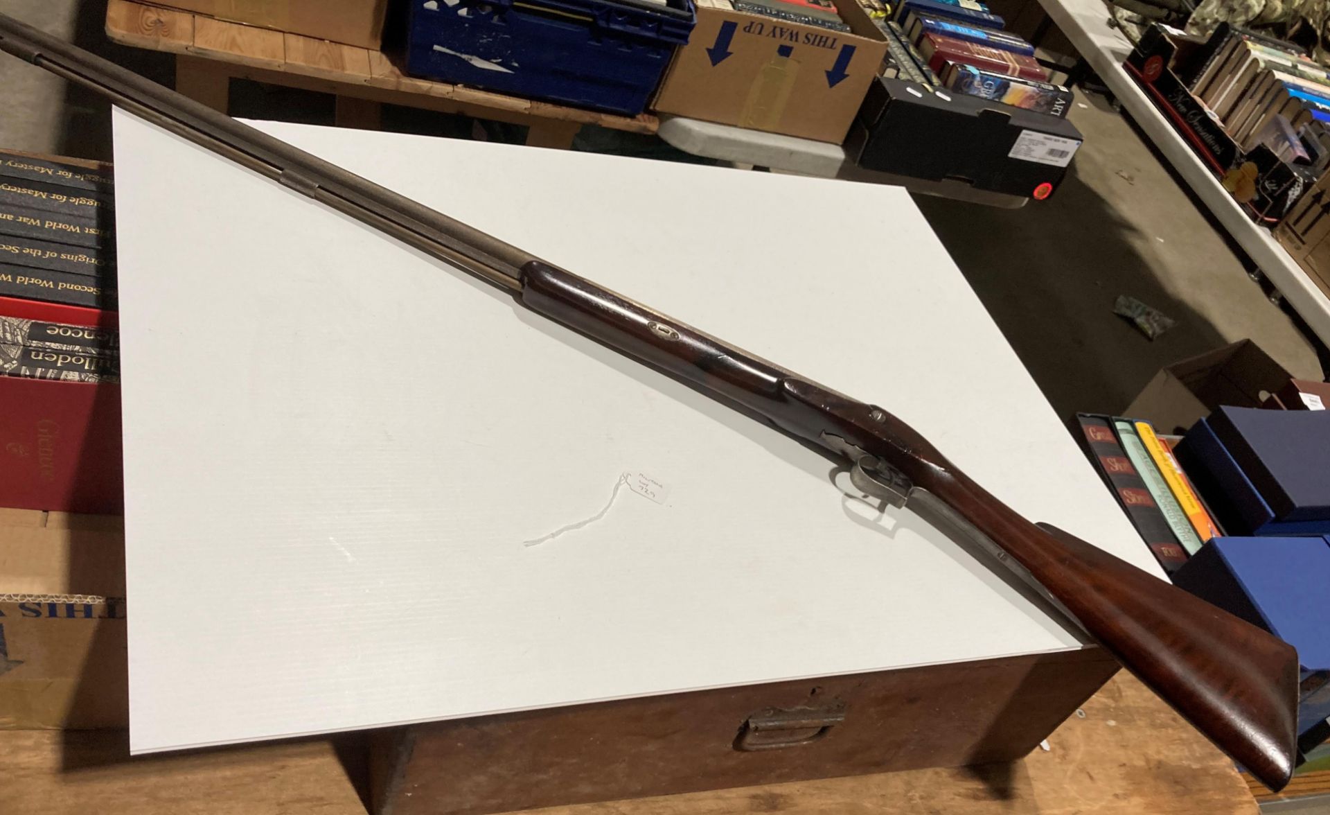 A Wilkinson 19th Century single muzzle loading shotgun,