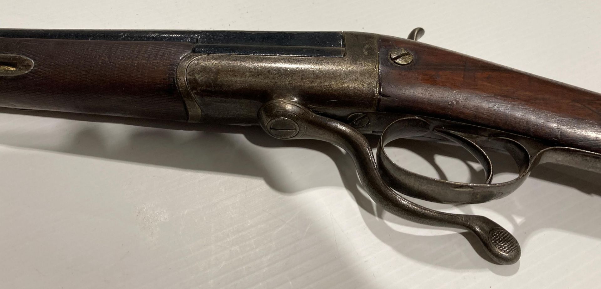 A 19th Century single-shot 12-bore shotgun (deactivated), - Image 3 of 5