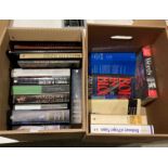 Contents to two boxes - 19 assorted books including witches and witchcraft, historic speeches,