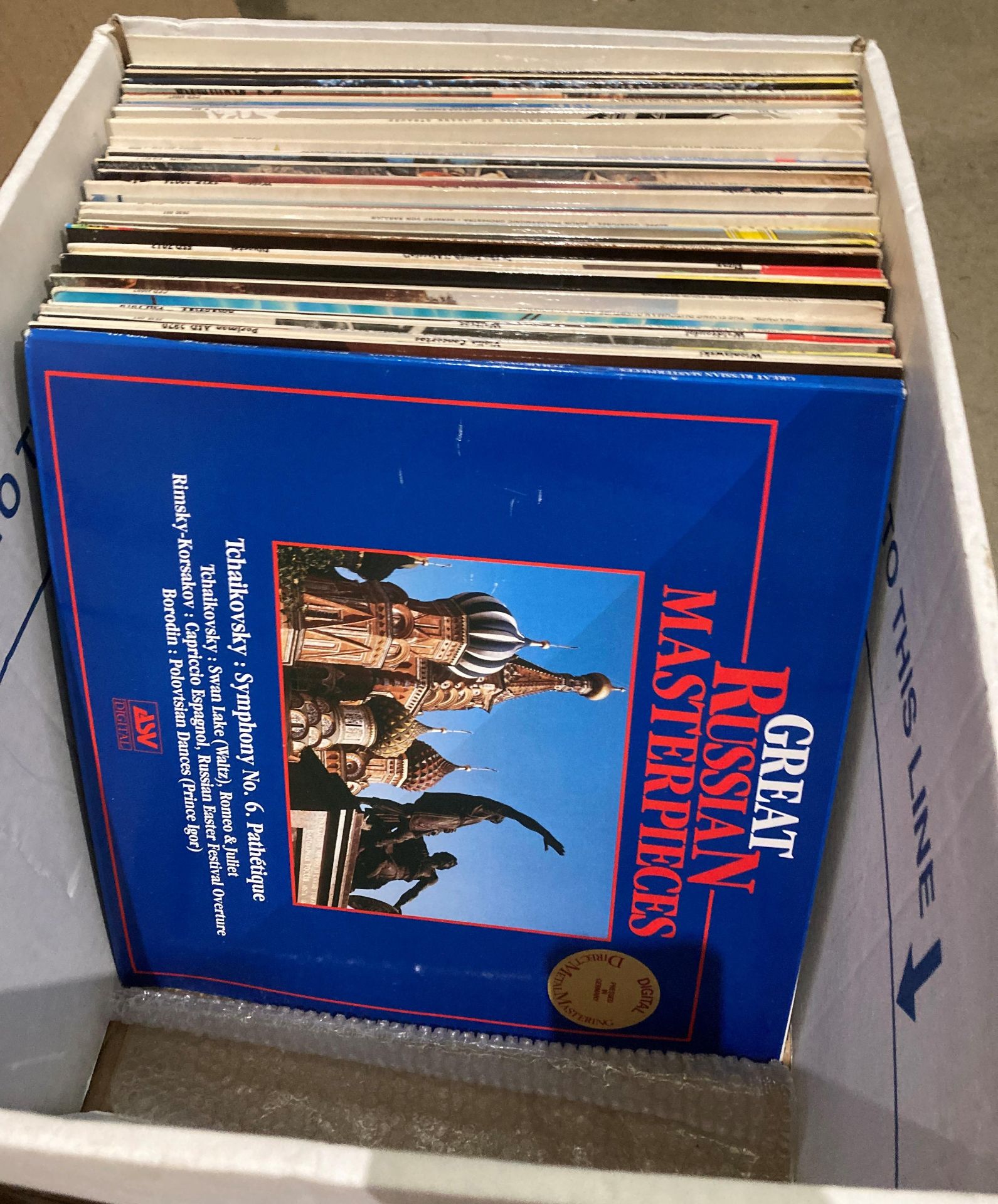 Contents to two boxes - approximately 110 classical LPs etc. - Image 2 of 6