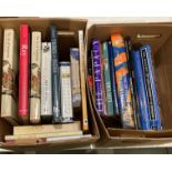 Contents to two boxes of books - approximately 21 assorted books on art, inventions, ornaments,