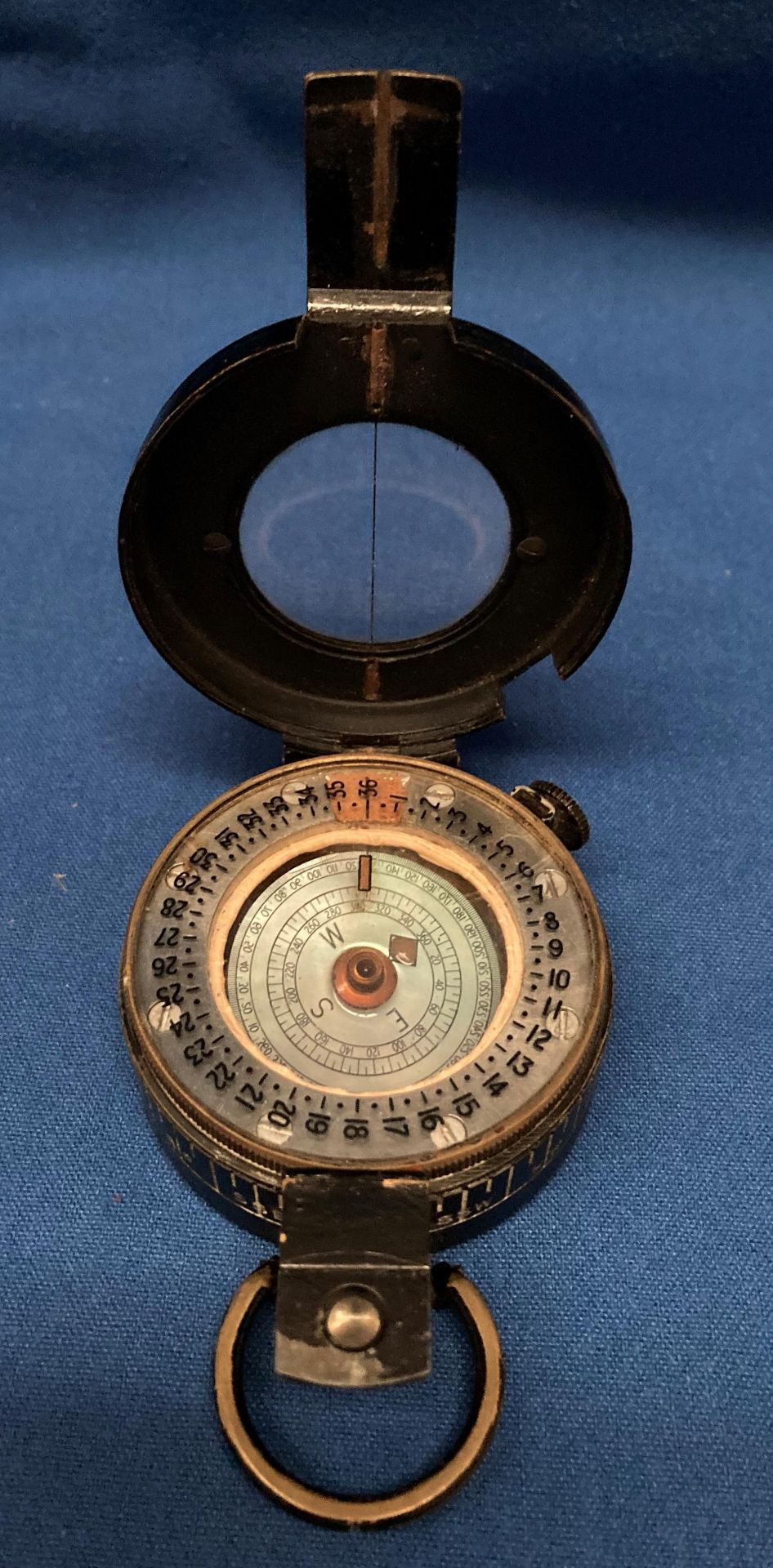 ATG Co Ltd London 1940 Mark III metal and brass naval compass no.