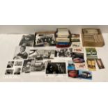 Contents to two boxes - approximately 1100 assorted postcards (black and white,
