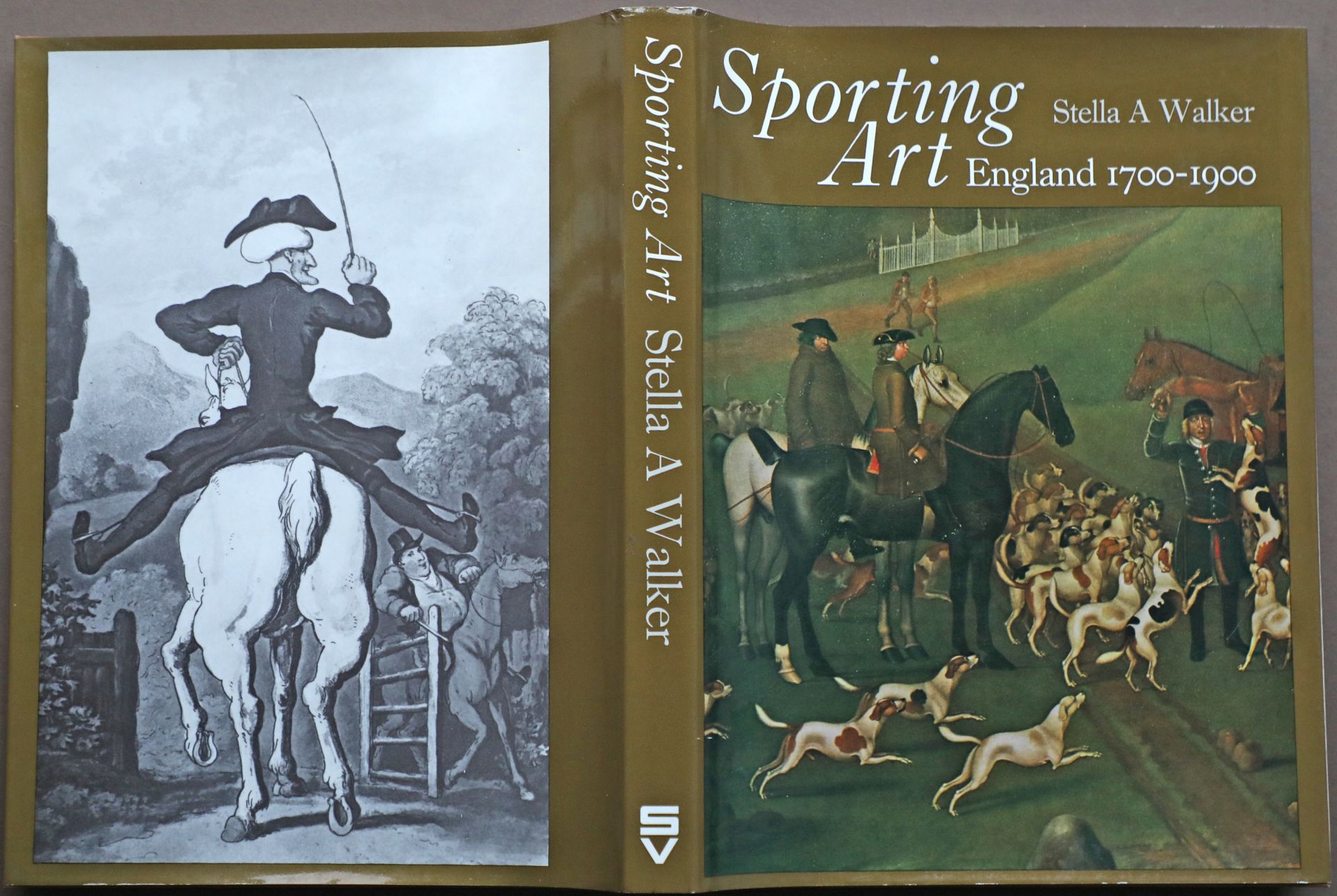 Sporting Art England 1700-1900, Stella A Walker, 1st edition, 1972, Studio Vista,