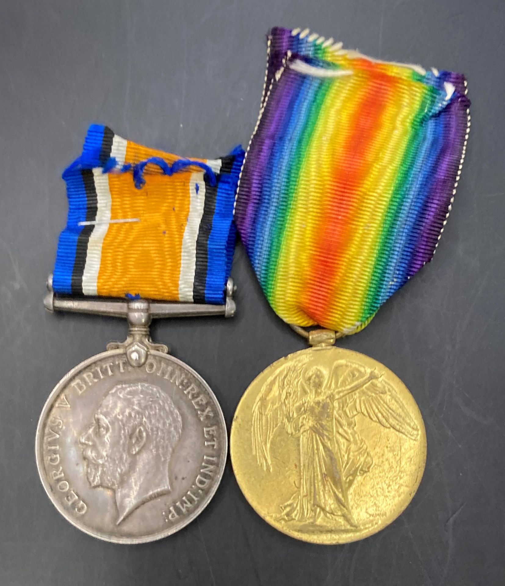 Two First World War medals - War and Victory medals, - Image 2 of 6