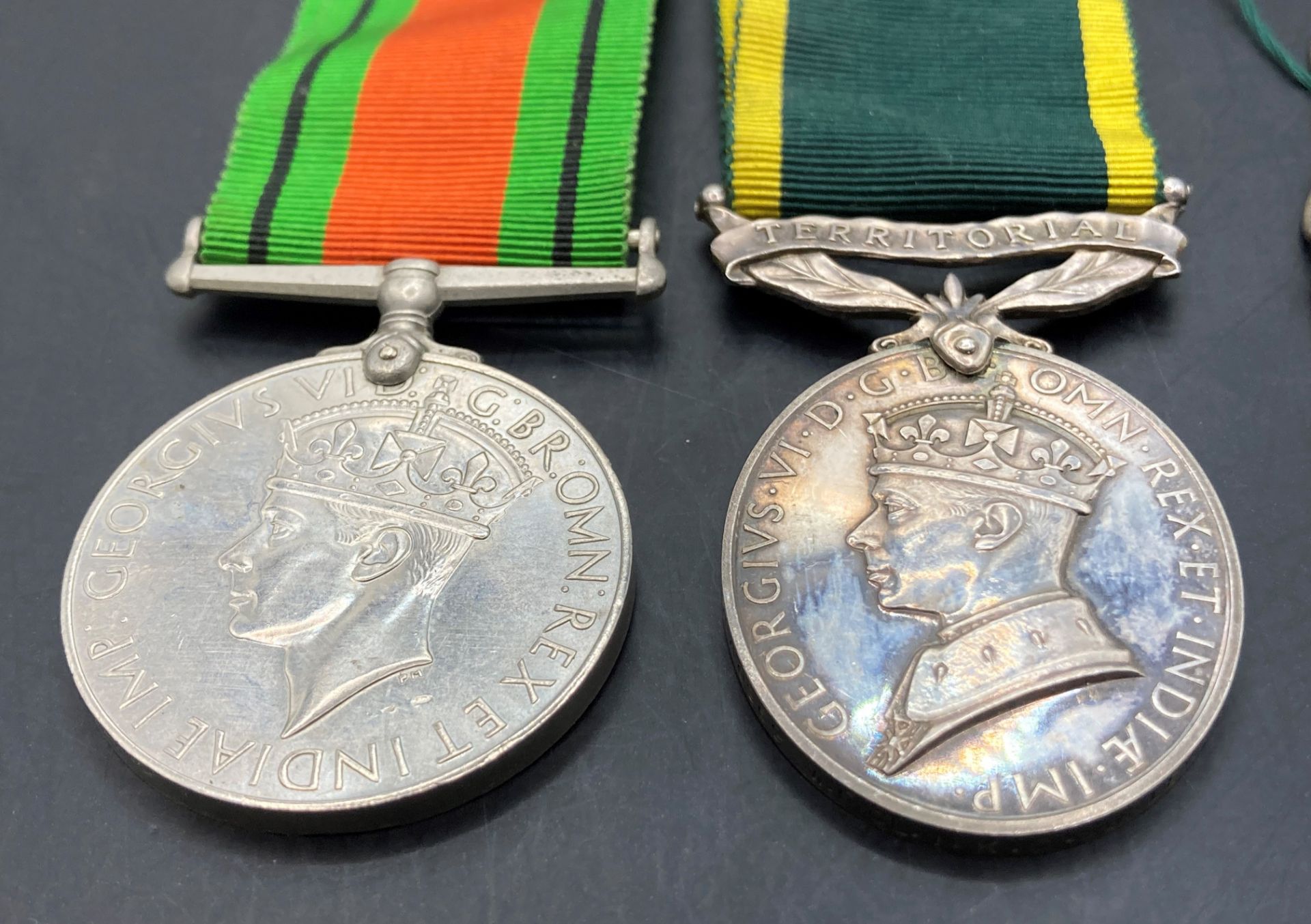 1939-1945 War Medal together with ribbon, ribbon for the 1939-1945 defence medal, - Image 2 of 4