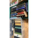 Contents to a clear green plastic crate - 35 books mainly maritime and naval related including