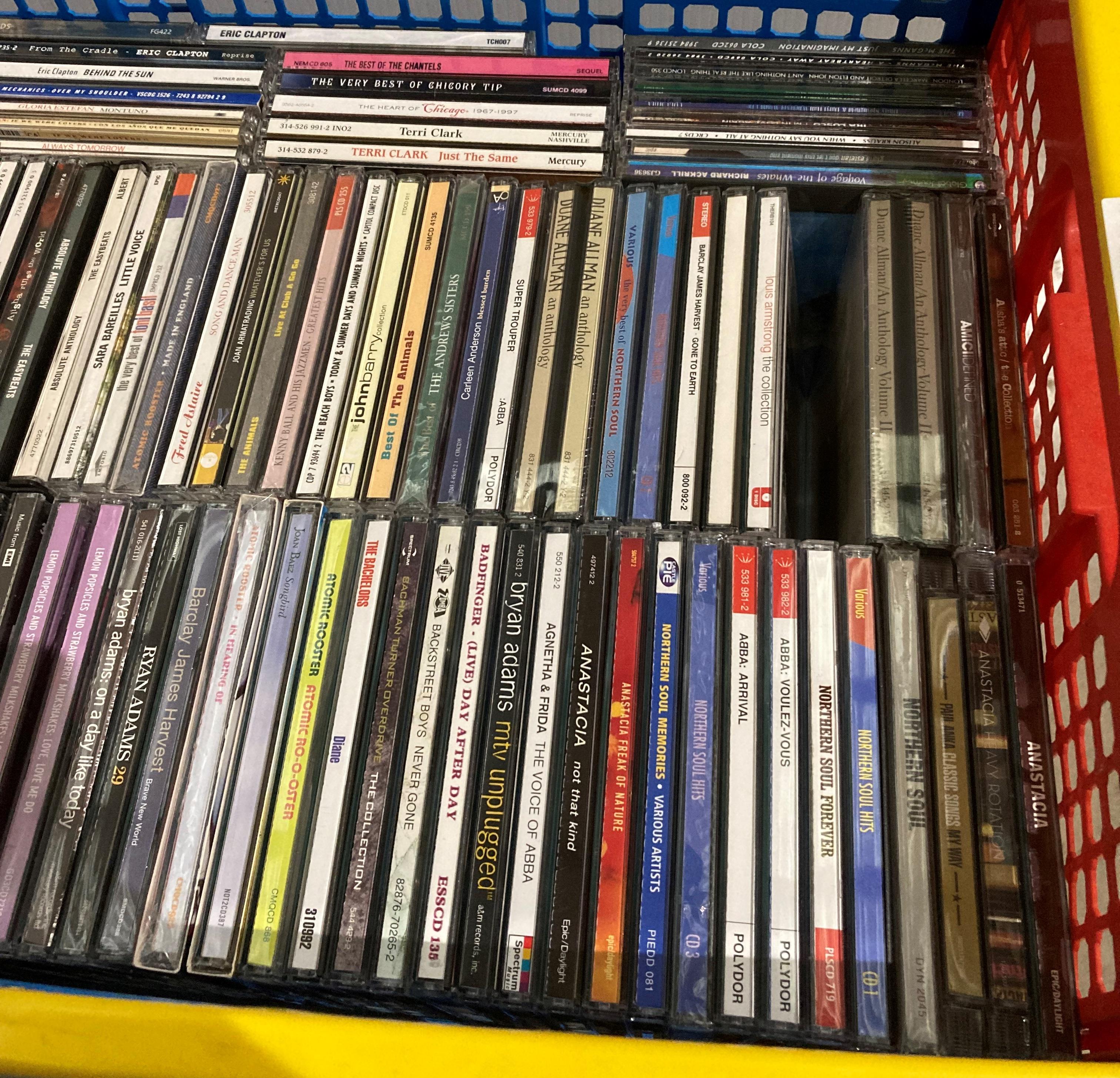 Contents to crate - approximately 100 assorted music CDs including artists - David Bowie, Abba, - Image 2 of 3