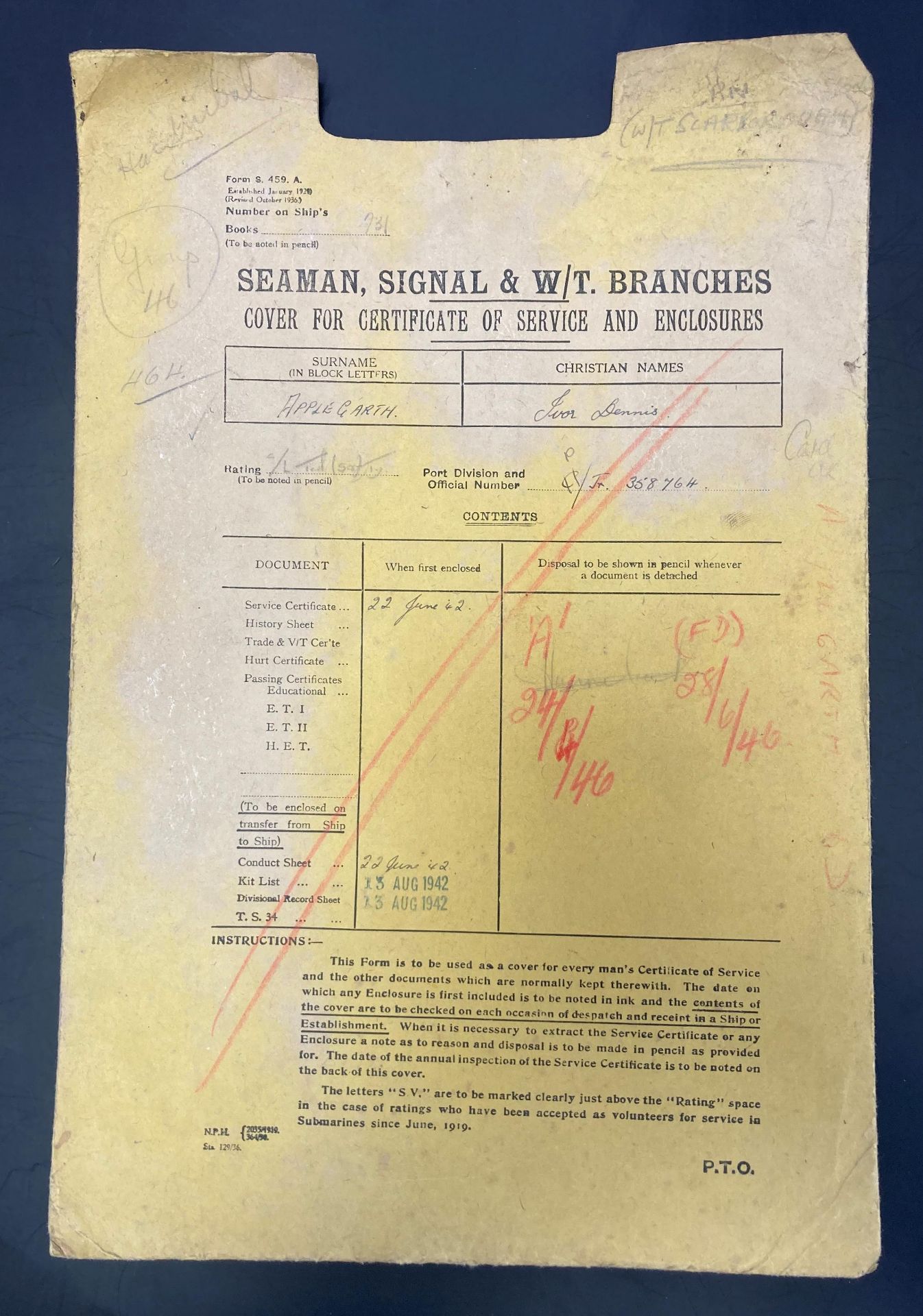 Original Certificate of Service etc. - Image 8 of 8
