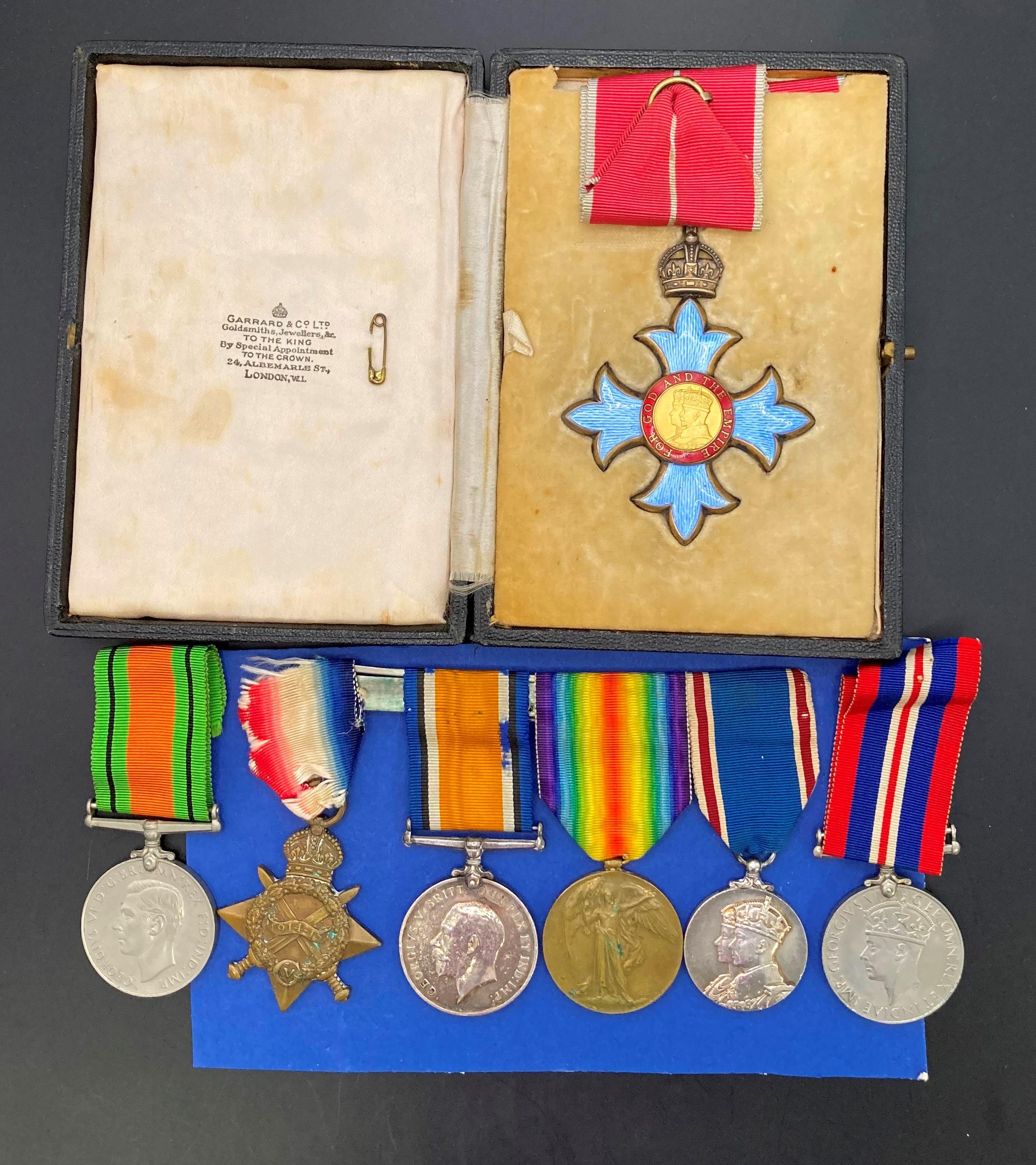 Paymasters group, Order of the British Empire Commander in case of issue, 1914-15 Star, (CLK. C.A.