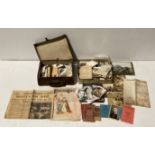 Contents to two boxes - assorted postcards,
