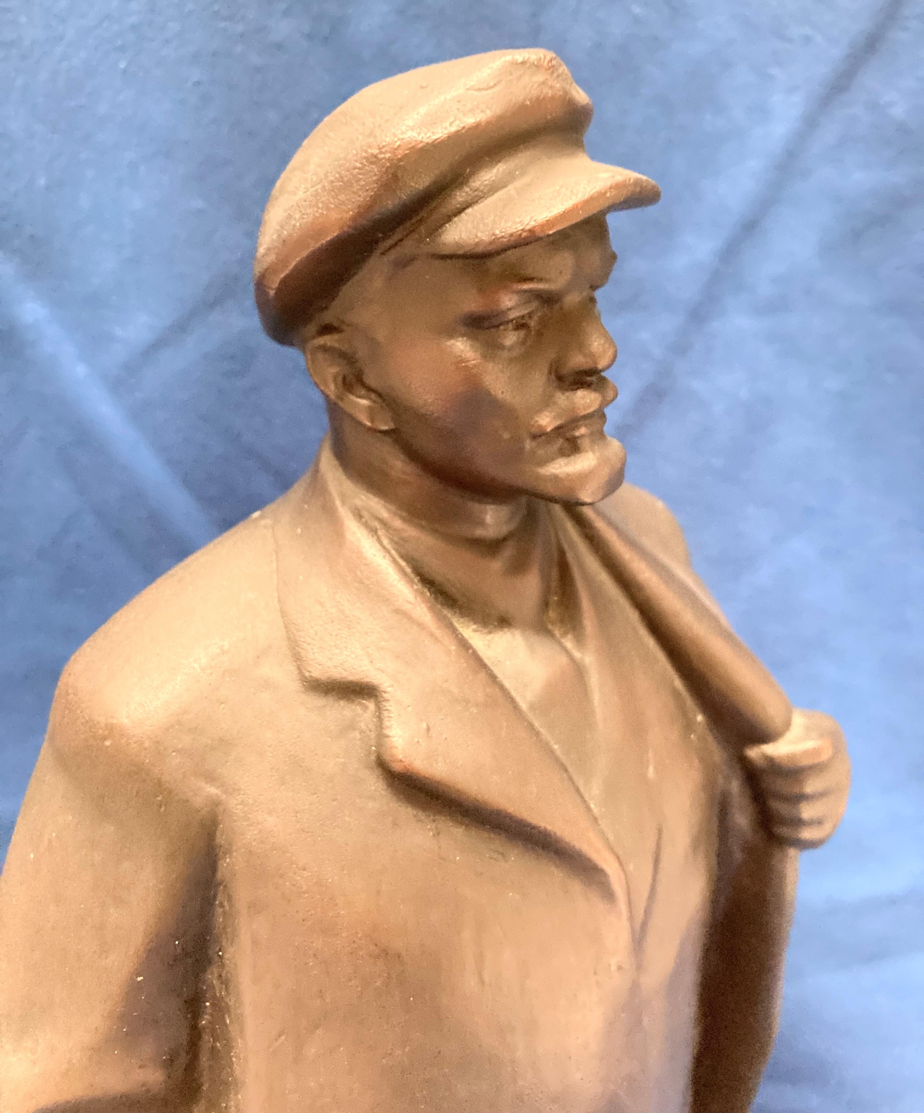 A metal statue of Lenin, - Image 10 of 11
