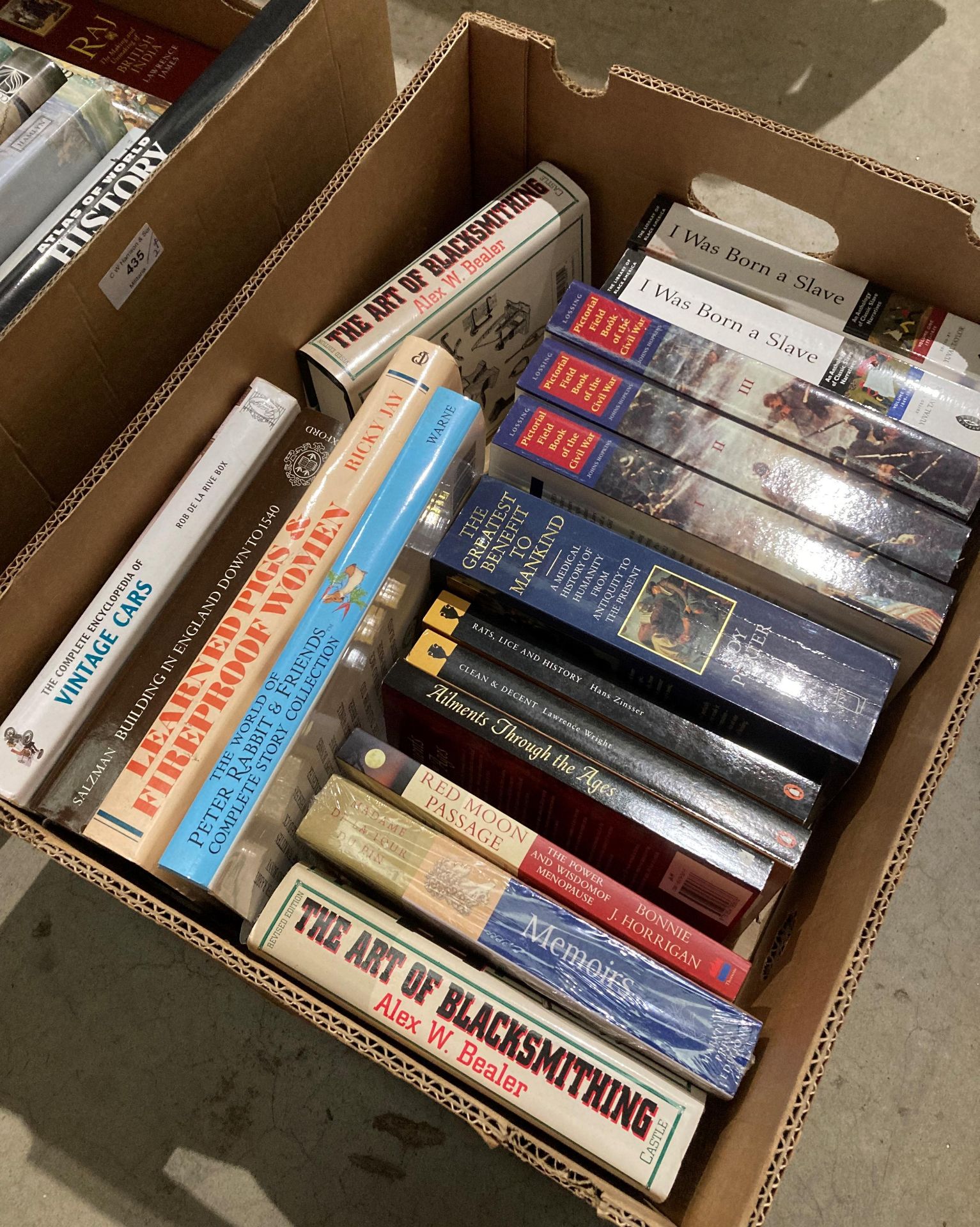 Contents to two boxes - approximately 29 assorted books on armies, Napoleon, civil wars, - Image 2 of 3