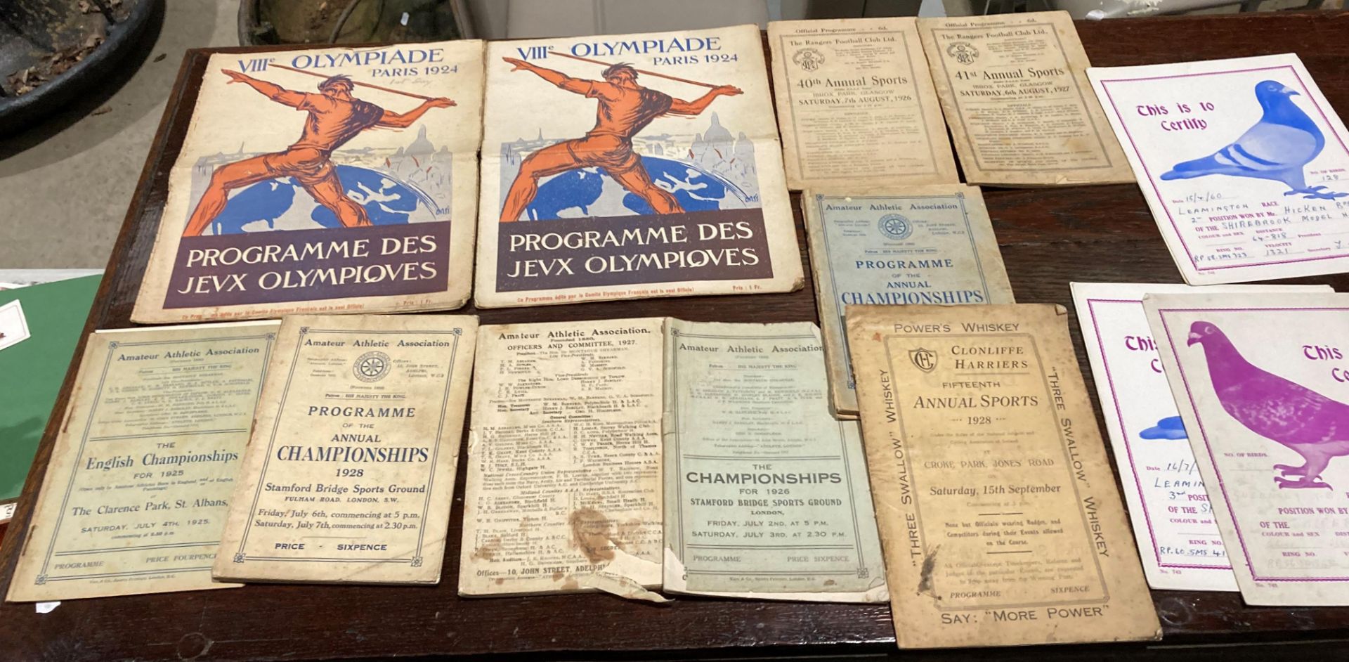Two programmes for the VIII Olympide Paris 1924,