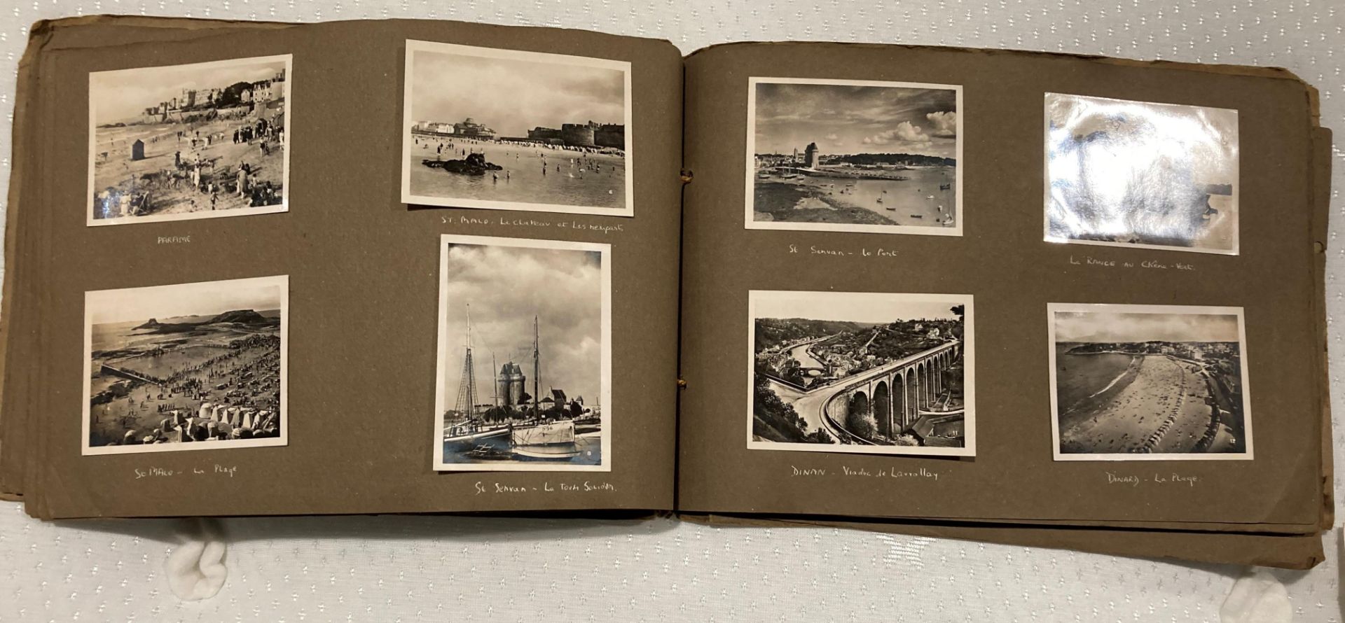Snapshot album containing 86 postcards and photographs of European scenes - Brussels, - Image 5 of 5