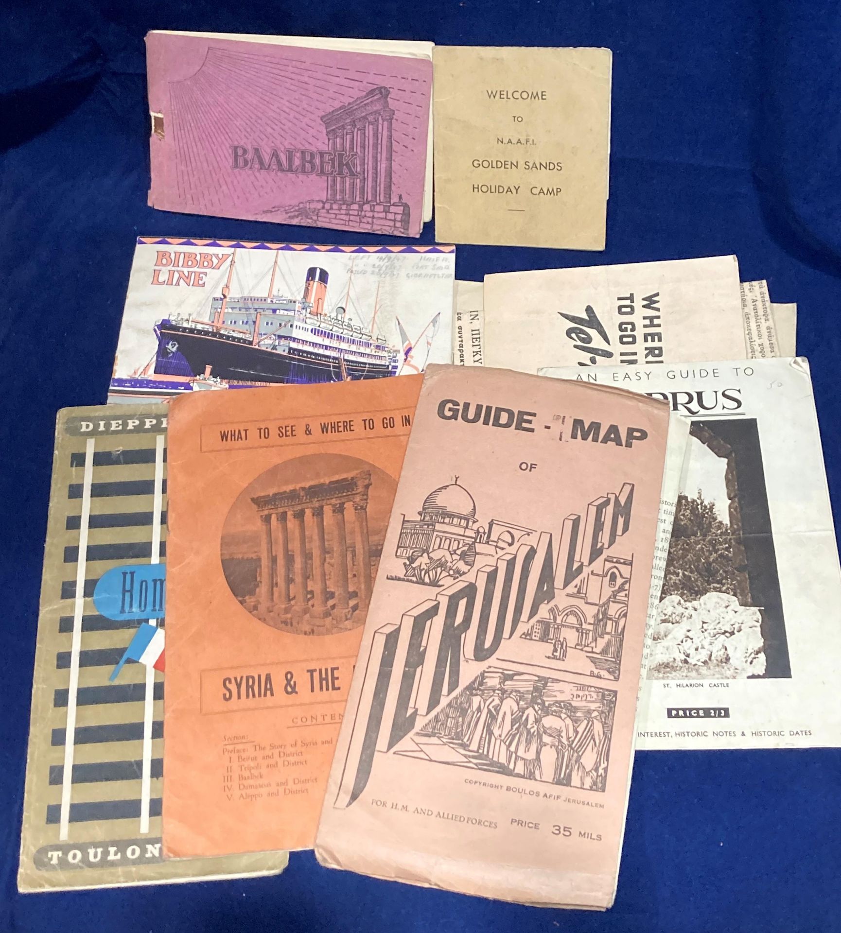 Maritime/Palestine (1945 to 1947) ephemera - handwritten diary notes: in three notebooks and loose - Bild 4 aus 4