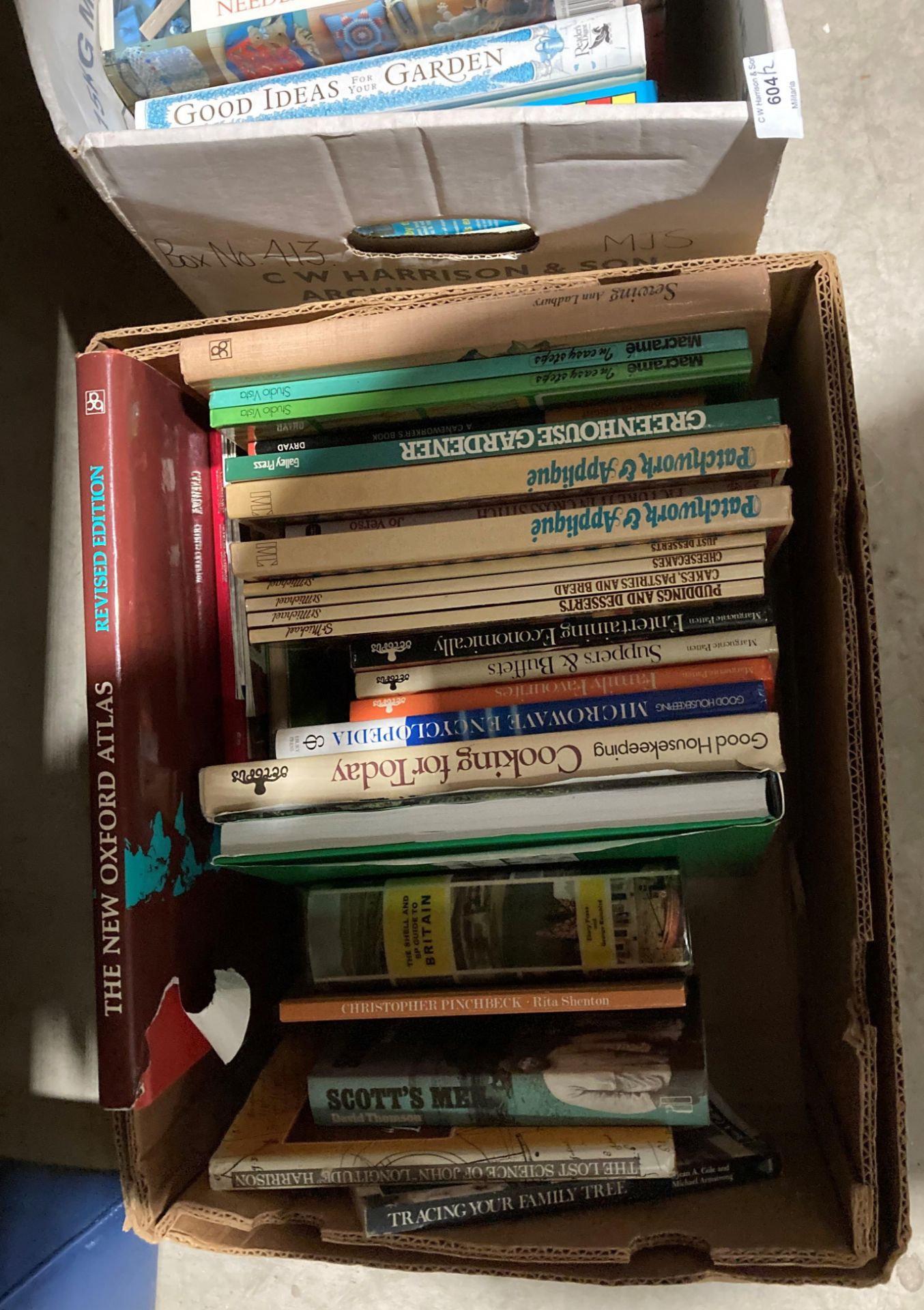 Contents to two crates - approximately 36 books on gardening and other crafts, etc. - Image 2 of 3