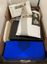 Contents to box - large quantity of assorted used stamps - various countries (Saleroom location:
