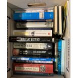 Contents to box - 17 assorted books - maritime and naval related - David Kahn 'Seizing the Enigma',