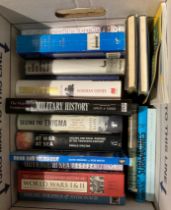 Contents to box - 17 assorted books - maritime and naval related - David Kahn 'Seizing the Enigma',