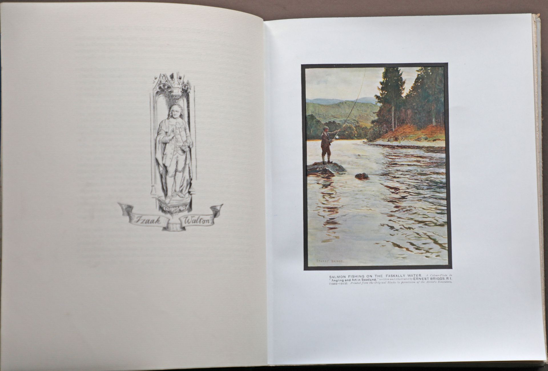 Angling in British Art, W Shaw Sparrow, The Bodley Head, 1st ed 1923, demi 4to, blue cloth, - Image 7 of 10