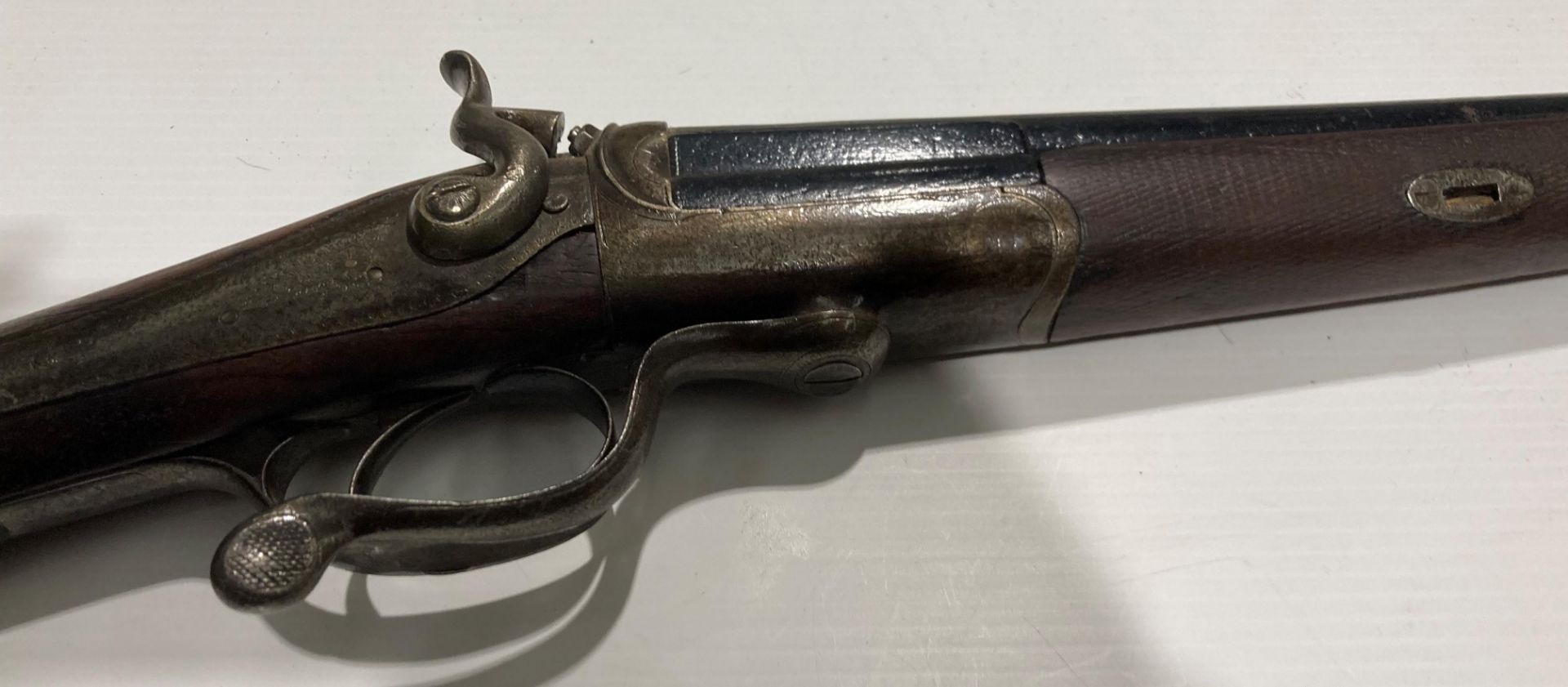 A 19th Century single-shot 12-bore shotgun (deactivated), - Image 2 of 5