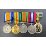 WW1 & 2 Group RNVR & RASC to H. Percival. British War Medal, Victory Medal (M.Z. 4417 H. PERCIVAL.