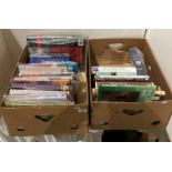 Contents to two boxes - 26 assorted books including military-related books on warfare, naval,