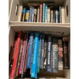 Contents to two boxes - 38 books mainly maritime and naval related - Diana Preston 'Lusitania',