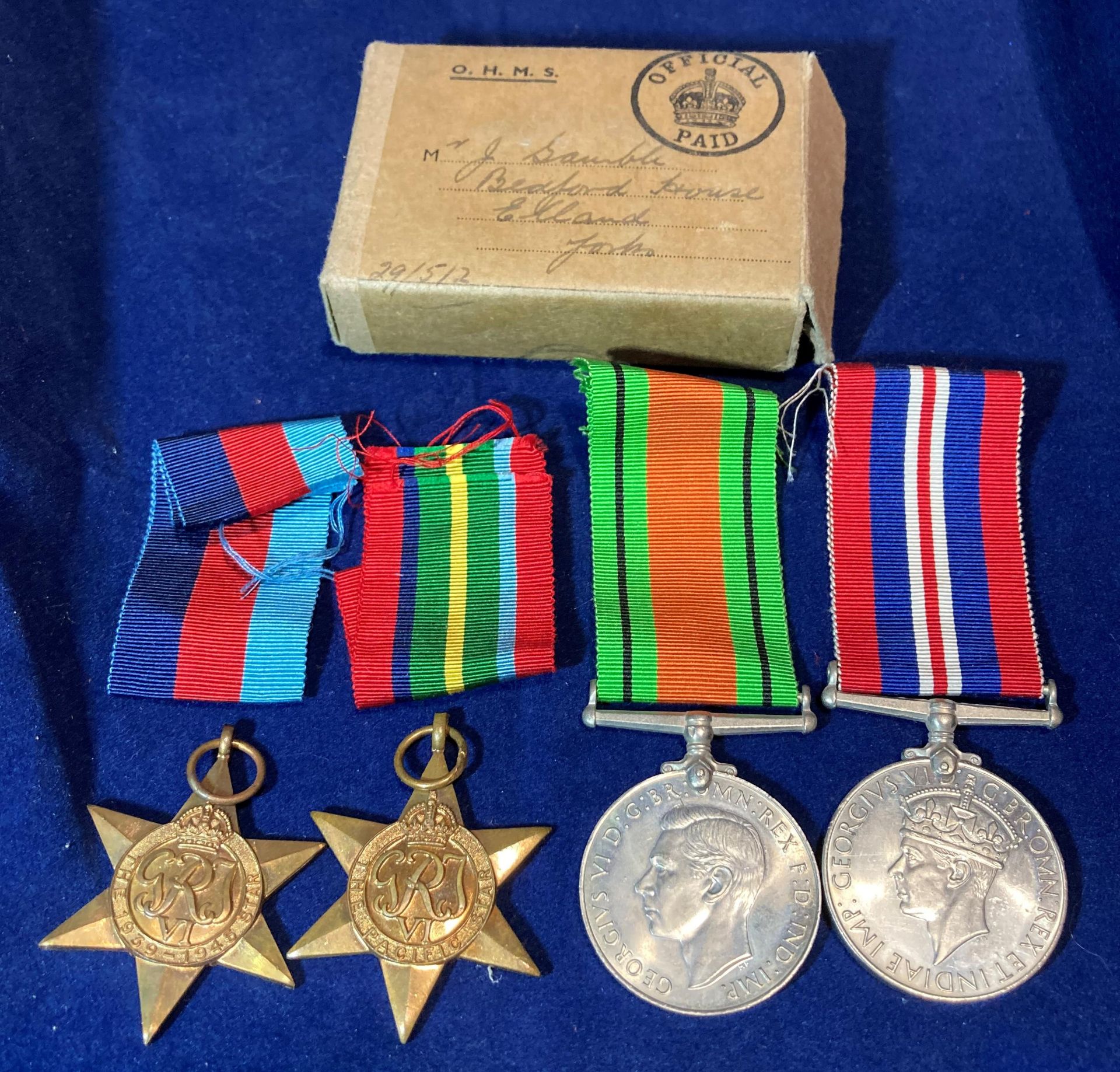 Contents to tray - two First World War medals - British World War Medal 1914-1918 and Victory Medal - Bild 4 aus 13