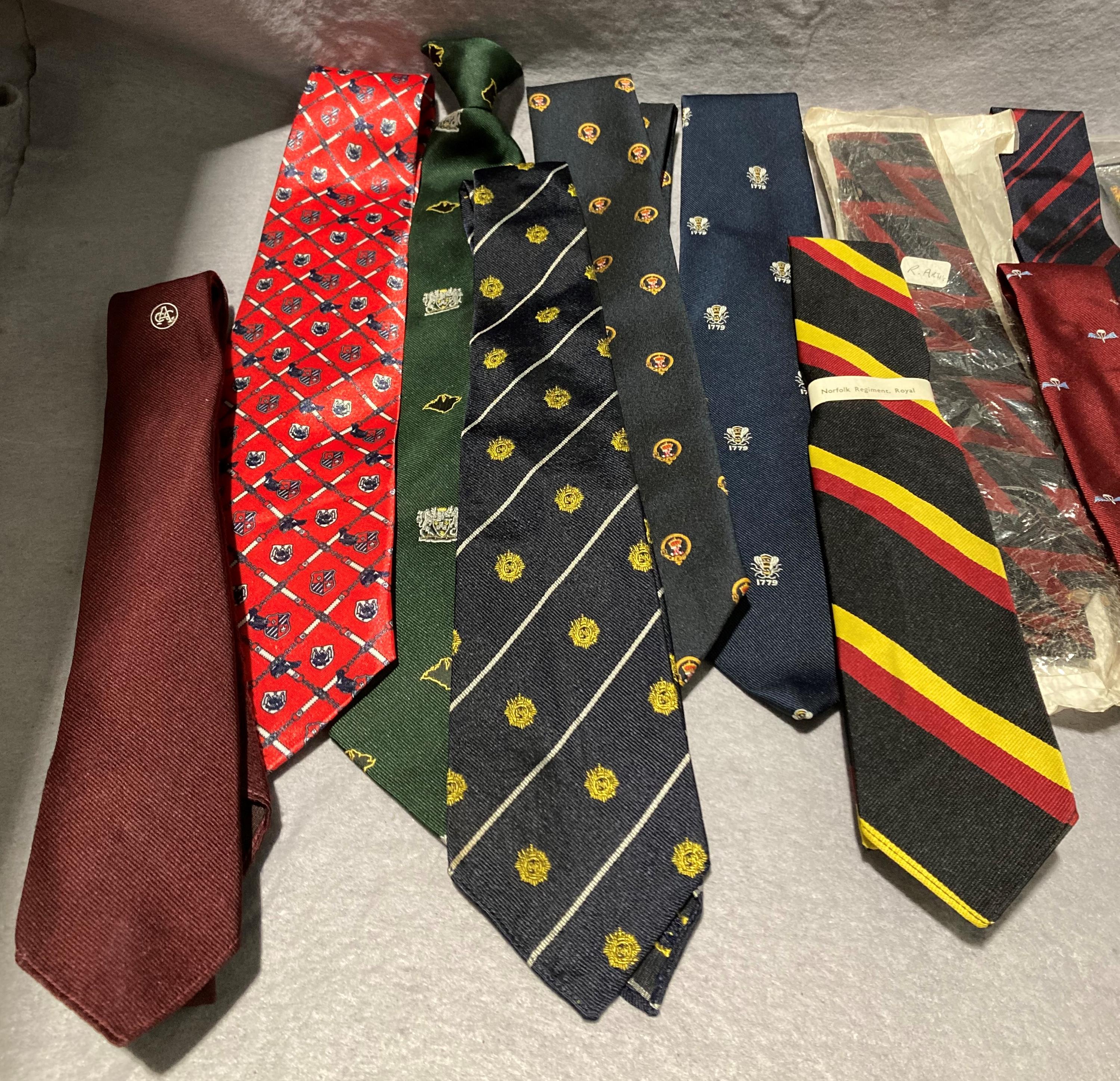 Thirteen assorted military ties (Saleroom location: S2 blue chairs) - Image 2 of 3