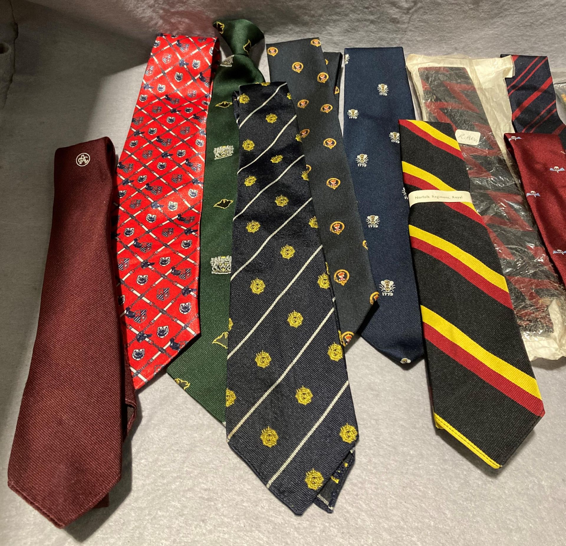 Thirteen assorted military ties (Saleroom location: S2 blue chairs) - Image 2 of 3