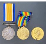 British War Medal, Victory Medal, (T.Z. 9586 J. GLASCODINE. ACT. L. S. R.N.V.R.